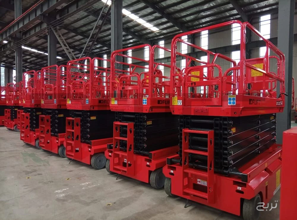 سيزر لفت للايجار بالدمام .. ببطاريات ليثيوم متطورة .. ارتفاع 8 متر و 10 متر شحن سريع